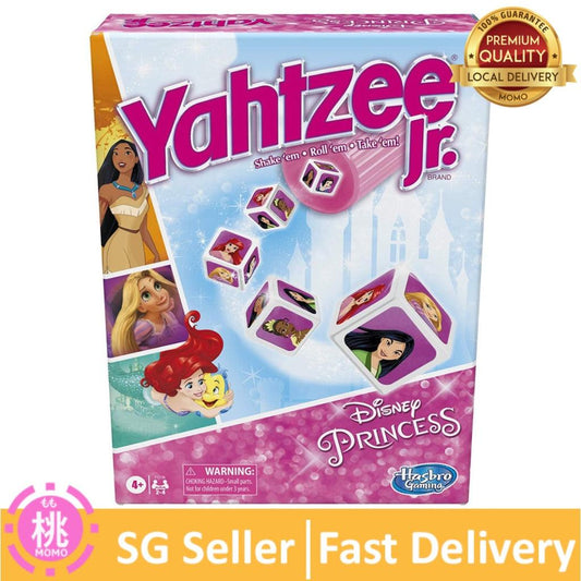 Hasbro Gaming Yahtzee Jr.: Disney Princess Edition Board Game for Kids Ages 4 and Up, for 2-4 Players - Momo Gadgets