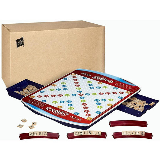 Hasbro Scrabble Deluxe Edition with Case Enclosure - Momo Gadgets