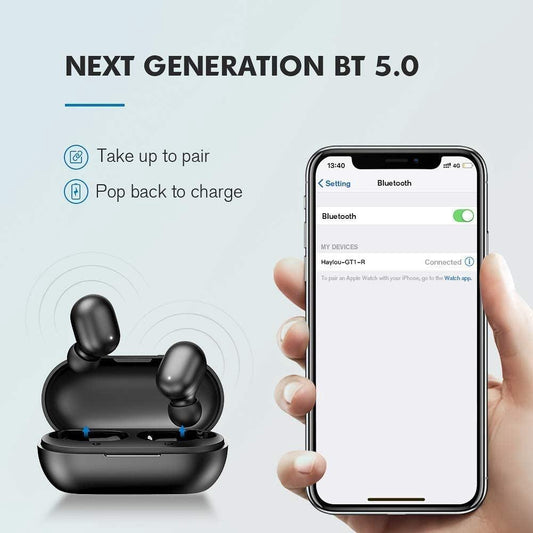 Haylou GT1 Bluetooth Wireless Earphone, Touch Control Earbuds Earpiece - Momo Gadgets