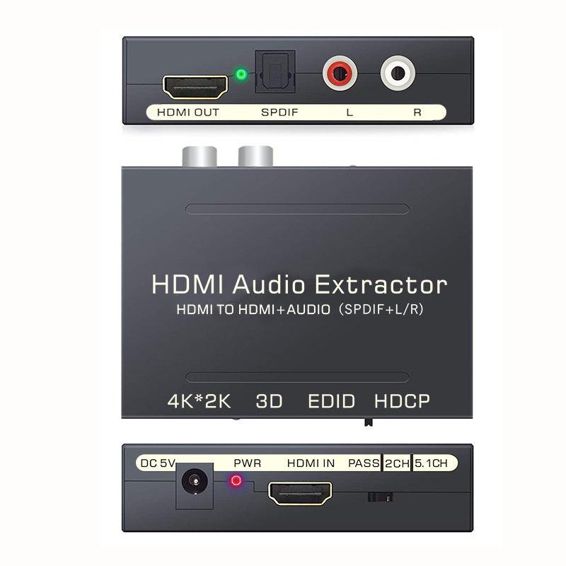 HDMI Audio Extractor Audio Splitter 4K 30Hz 3D HDCP 1.4 HDMI Switcher - Momo Gadgets