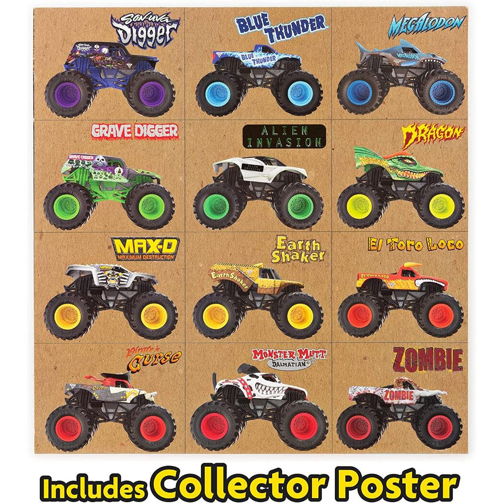 Hot wheels, outlet monster trucks, 12 pack