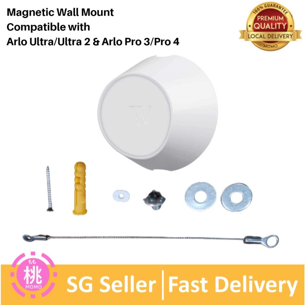 Indoor/Outdoor Magnetic Wall Mount Compatible with Arlo Ultra/Ultra 2 & Arlo Pro 3/Pro 4 - Momo Gadgets