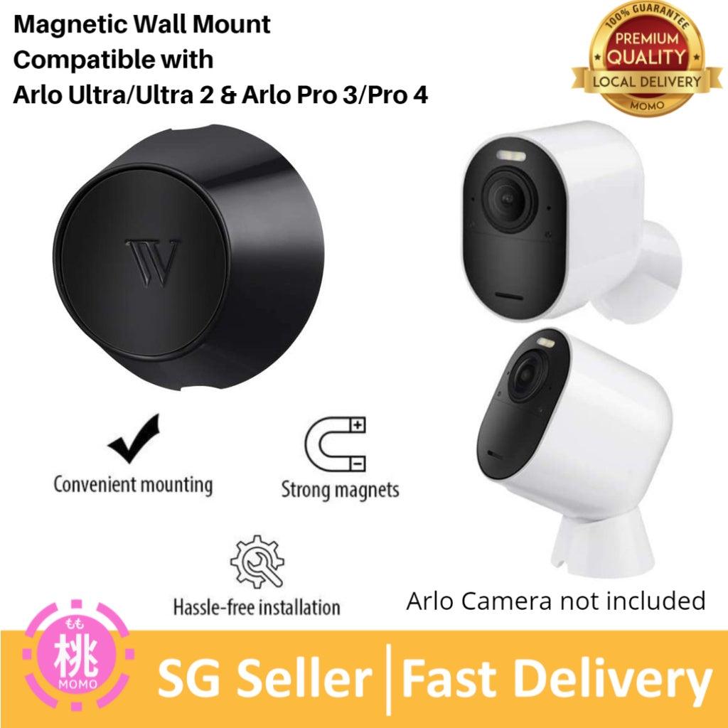 Indoor/Outdoor Magnetic Wall Mount Compatible with Arlo Ultra/Ultra 2 & Arlo Pro 3/Pro 4 - Momo Gadgets