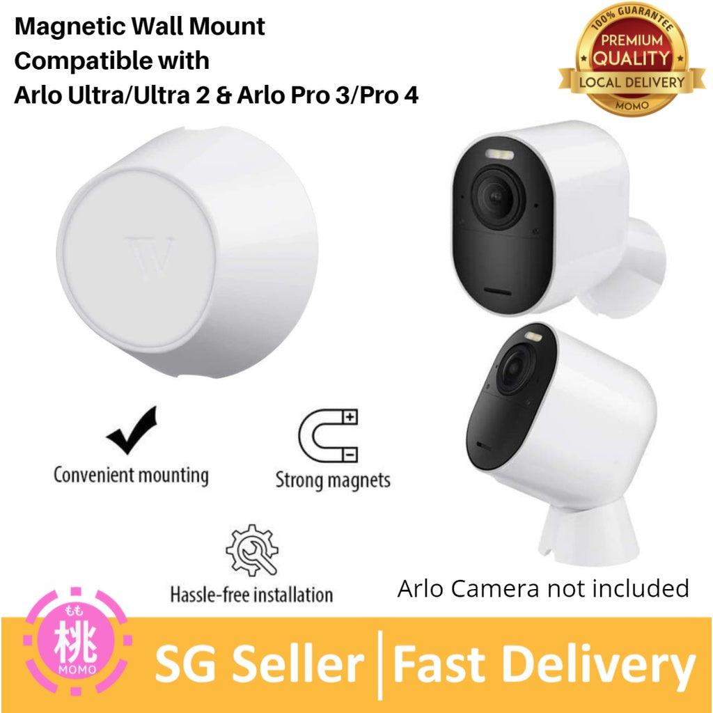 Indoor/Outdoor Magnetic Wall Mount Compatible with Arlo Ultra/Ultra 2 & Arlo Pro 3/Pro 4 - Momo Gadgets