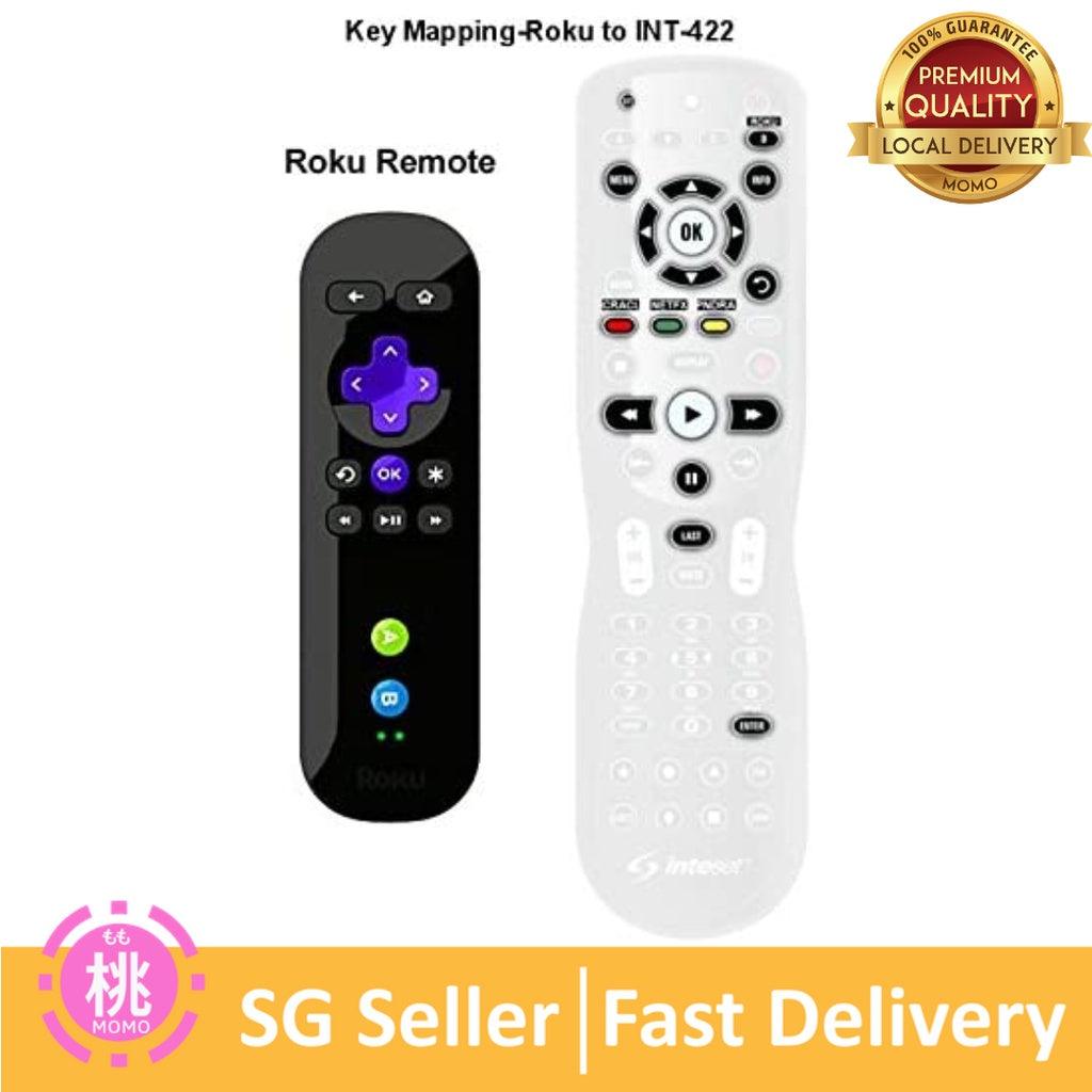 Inteset 4-in-1 Universal Backlit IR Learning Remote for Apple TV, Xbox One, Roku, Media Center/Kodi, Nvidia Shield Tv - Momo Gadgets