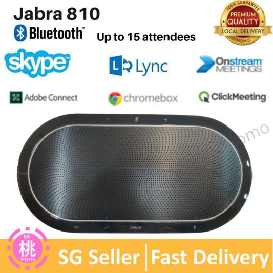 Jabra Speak 810 Conference Room Speakerphone | Bluetooth, USB, NFC, 3.5mm inputs - Momo Gadgets