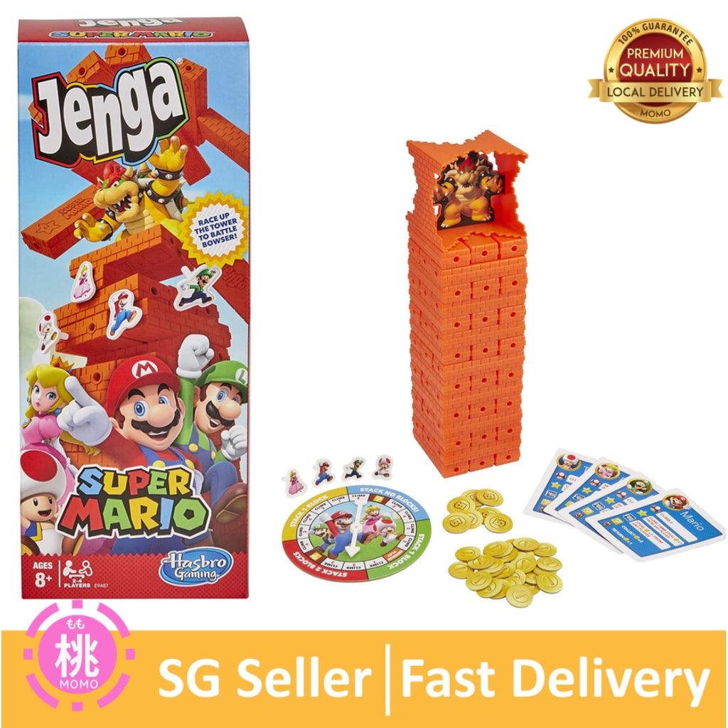 Jenga Super Mario Edition Game, Block Stacking Tower Game for Super Mario Fans, Aged 8 and Up - Momo Gadgets