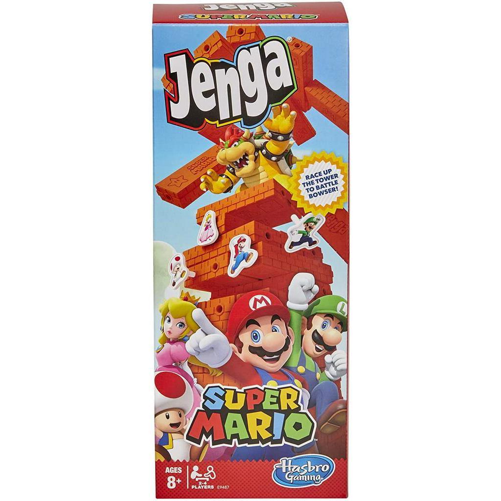 Jenga Super Mario Edition Game, Block Stacking Tower Game for Super Mario Fans, Aged 8 and Up - Momo Gadgets