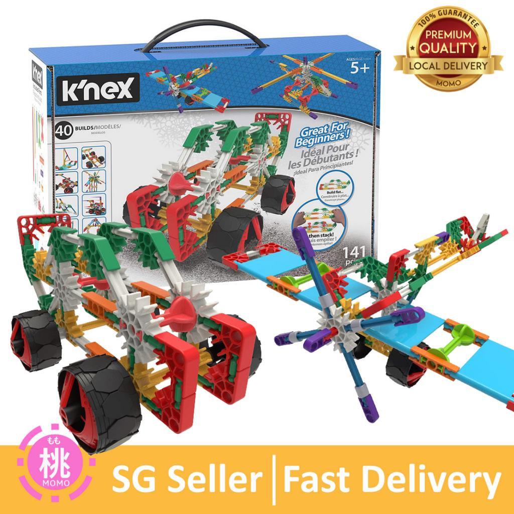 K'nex Knex Beginner 40 Model Building Set - 141 Parts - Ages 5 & Up - Creative Building Toy, Multi - Momo Gadgets