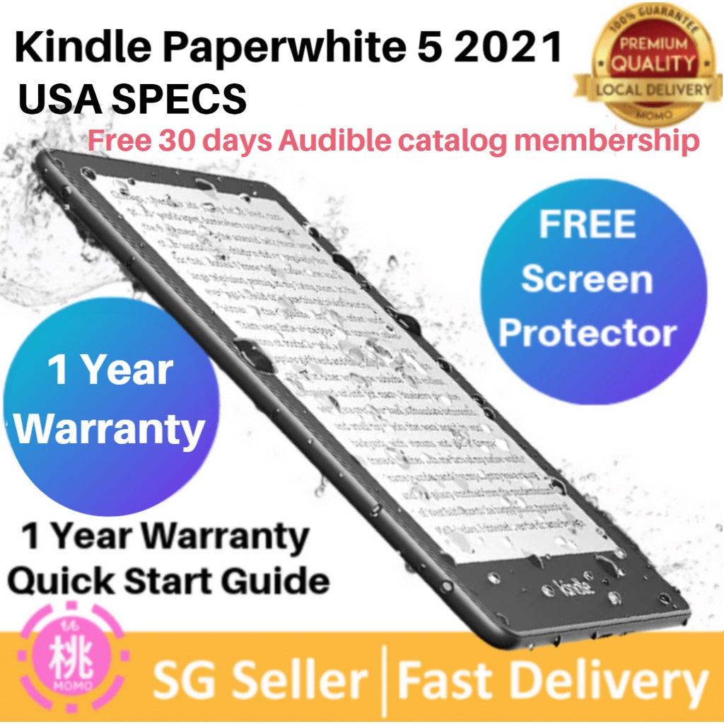 Kindle Paperwhite 5 11th Gen 8GB / 16GB US SPEC + FREE Screen Protector with a 6.8" display and adjustable warm light - Momo Gadgets