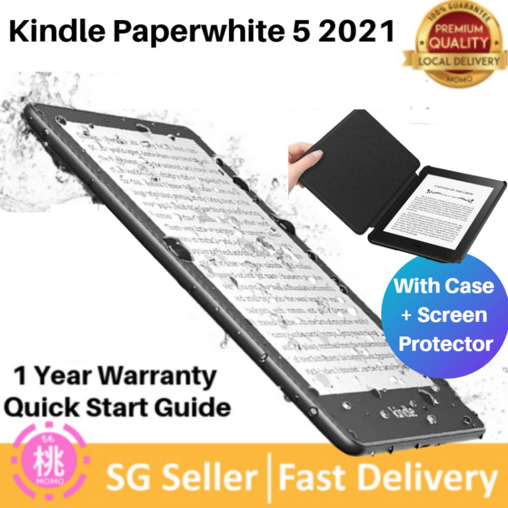 Kindle Paperwhite 5 11th Gen 8GB / 16GB US SPEC + FREE Screen Protector with a 6.8" display and adjustable warm light - Momo Gadgets