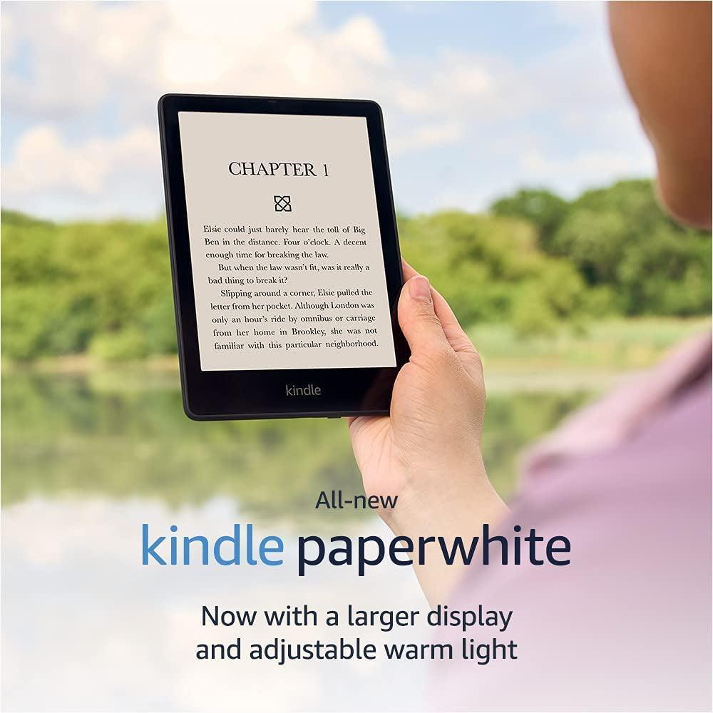 Kindle Paperwhite 5 11th Gen 8GB / 16GB US SPEC + FREE Screen Protector with a 6.8" display and adjustable warm light - Momo Gadgets