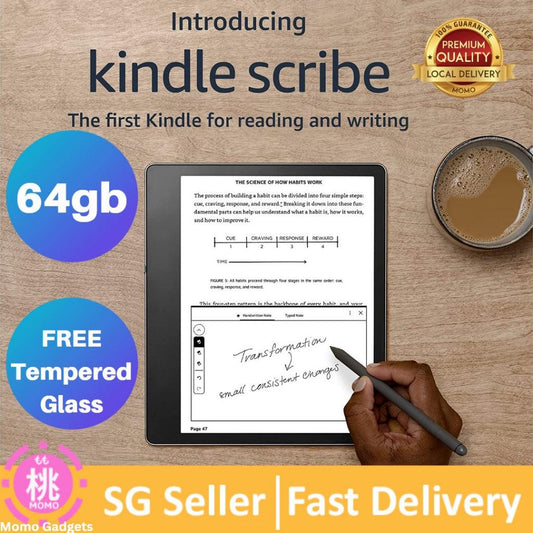 Kindle Scribe 16GB / 32GB / 64GB, the first Kindle for reading and writing, with a 10.2” 300 ppi Paperwhite display - Momo Gadgets