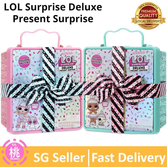 L.O.L Surprise LOL Deluxe Present Surprise with Limited Edition Doll and Pet - Momo Gadgets