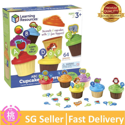 Learning Resources ABC Cupcake Party Toppers, Homeschool, Early Alphabet Learning, Sorting Cupcake Letters - Momo Gadgets