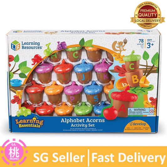 Learning Resources Alphabet Acorns Activity Set, Develops Letter Recognition, Visual & Tactile Learning Toy, 78 Pieces - Momo Gadgets