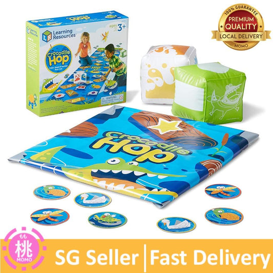 Learning Resources Crocodile Hop Floor Game - Ages 3+ Indoor Games for Toddlers - Momo Gadgets