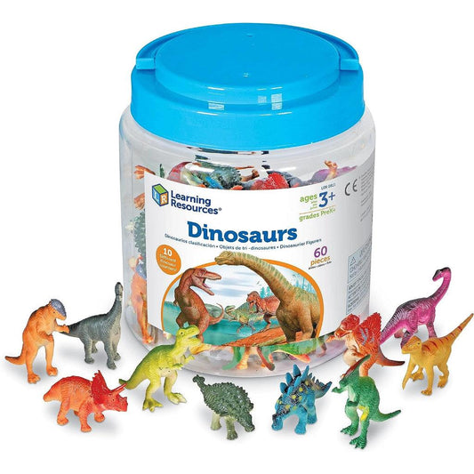 Learning Resources Farm Animal / Dinosaurs Counters, 10 Different Animals, Set of 60, Ages 3+ - Momo Gadgets