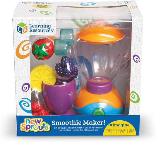 Learning Resources New Sprouts Smoothie Maker! Kitchen Toys for Kids, Play Food, 9 Pieces, Ages 2+ - Momo Gadgets