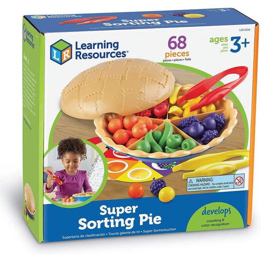 Learning Resources Super Sorting Pie , Fine Motor Toy, Early Number, Patterns, 68 Pieces - Momo Gadgets