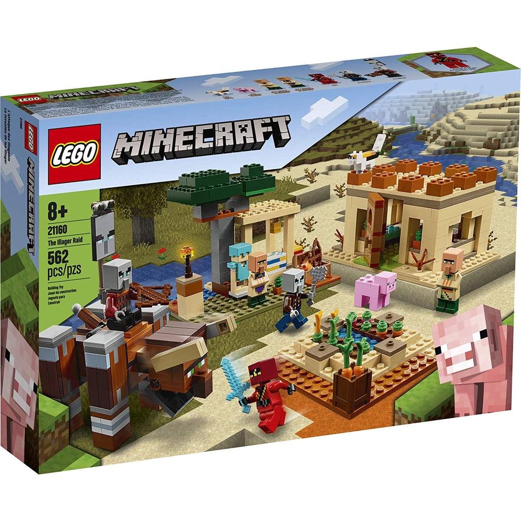 LEGO Minecraft The Villager Raid 21160 Building Toy Action Playset for Boys and Girls Who Love Minecraft (562 Pieces) - Momo Gadgets