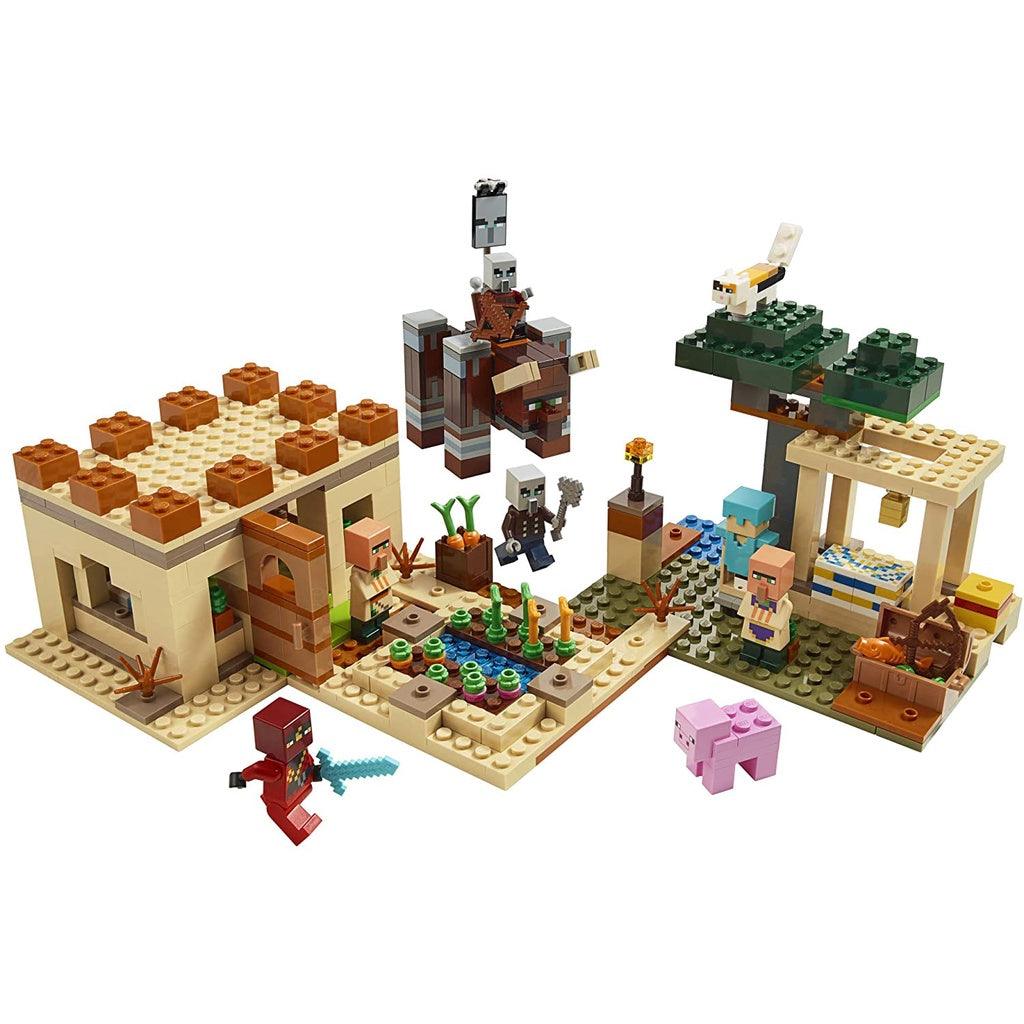 LEGO Minecraft The Villager Raid 21160 Building Toy Action Playset for Boys and Girls Who Love Minecraft (562 Pieces) - Momo Gadgets