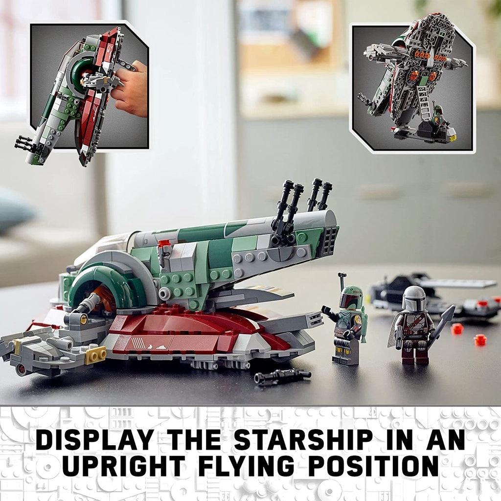 LEGO Star Wars Boba Fett’s Starship 75312 Building Toy Set for Kids, Boys, and Girls (593 Pieces) - Momo Gadgets