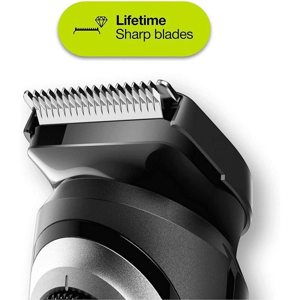 , Lifetime Sharp BladeBraun Beard Trimmer and Hair Clipper for Mens, 39 Length Settings, UK Two Pin - Momo Gadgets