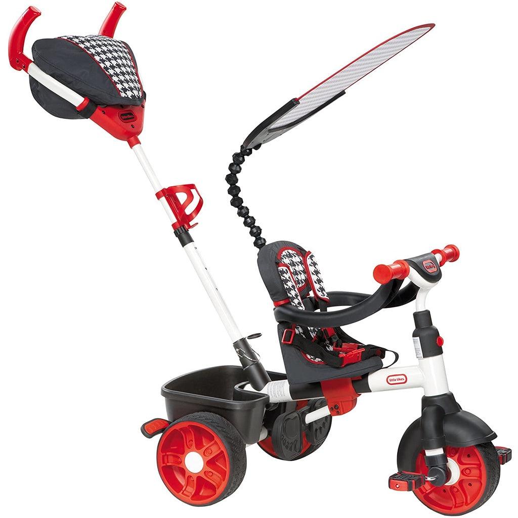 Little Tikes 4-in-1 Trike Ride On, Red/White, Sports Edition - Momo Gadgets