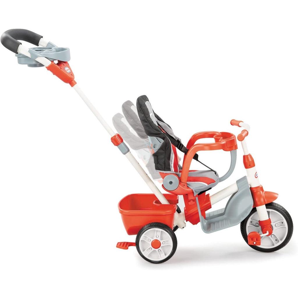 Little Tikes 5 in 1 Deluxe Ride and Relax, Reclining Trike - Red - Momo Gadgets