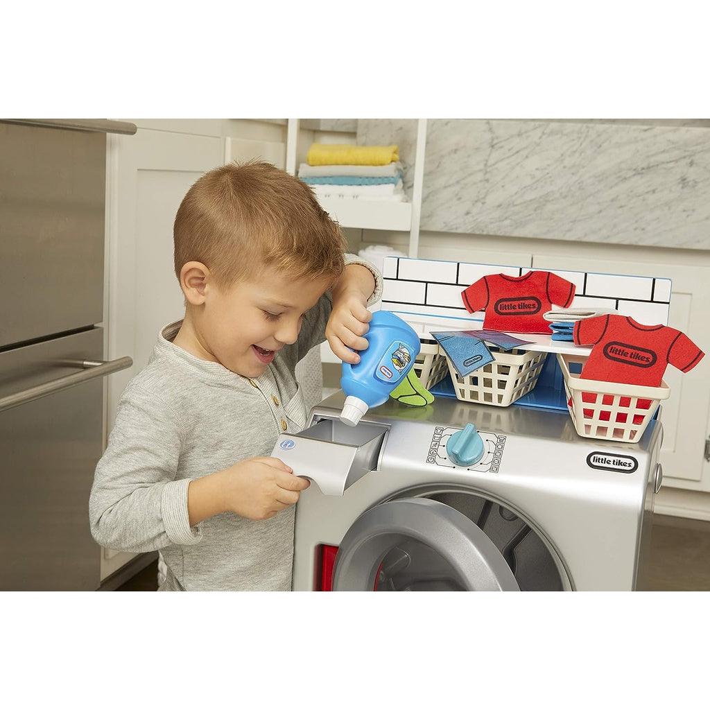 Little Tikes First Washer Dryer - Interactive Toy Washing Machine with 11 Laundry Accessories, Ages 2+ - Momo Gadgets