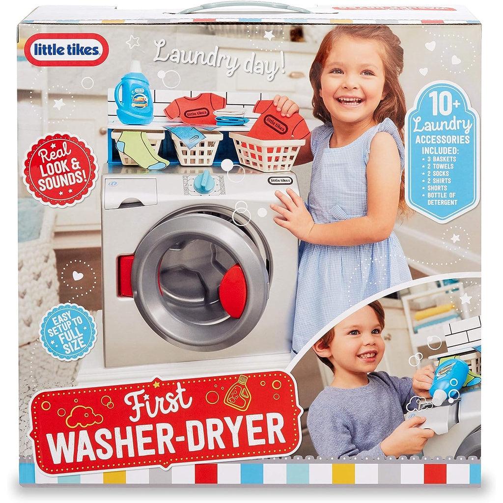 Little Tikes First Washer Dryer - Interactive Toy Washing Machine with 11 Laundry Accessories, Ages 2+ - Momo Gadgets