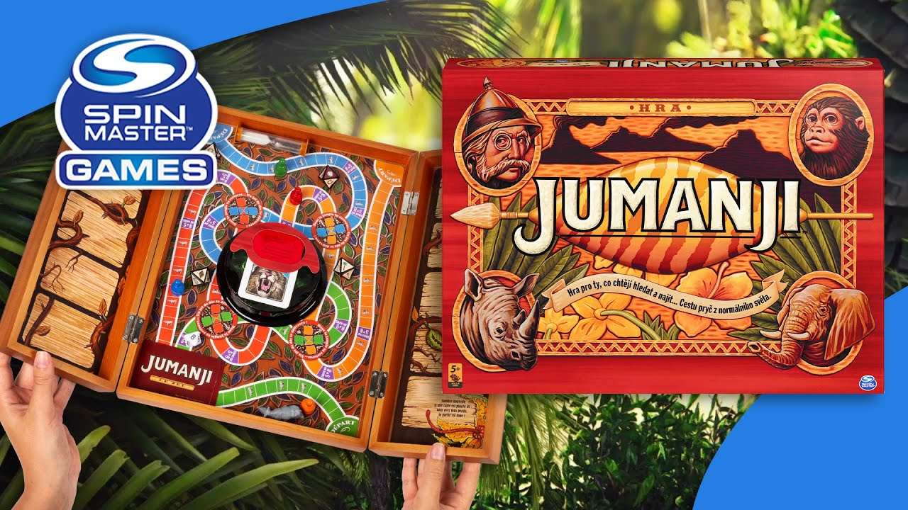 Jumanji The Game, The Classic Scary Adventure Family Board Game, for Kids and Adults, Ages 8 & up