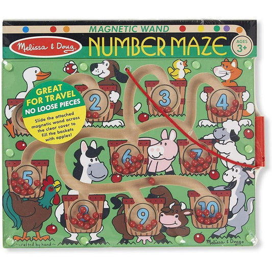 Melissa and Doug activity Magnetic Number Maze Animals - Momo Gadgets