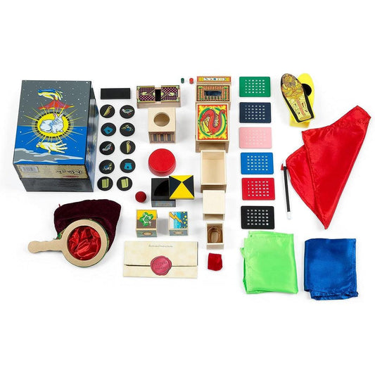 Melissa & Doug Deluxe Solid-Wood Magic Set With 10 Classic Tricks - Momo Gadgets