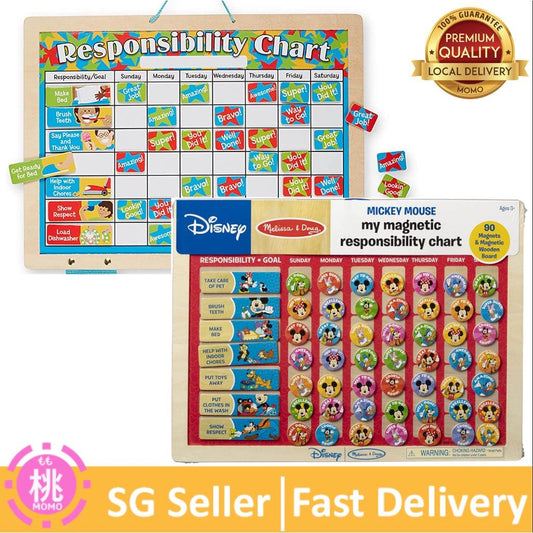 Melissa and Doug Magnetic Responsibility Chart ( Classic / Mickey ) - Momo Gadgets
