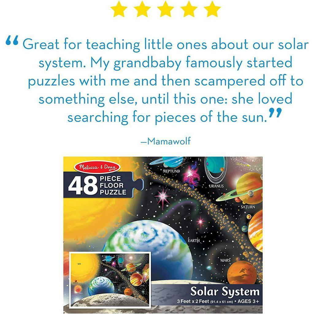 Melissa & Doug Solar System Floor Puzzle (48 pc) - Momo Gadgets