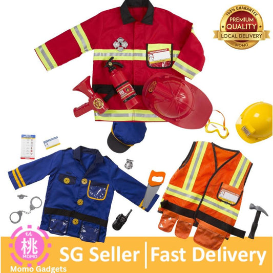 Melissa AND Doug unisex-children Police Officer / Fire Chief / Police Officer Role Play Costume Dress-Up Set Ages 3+ - Momo Gadgets