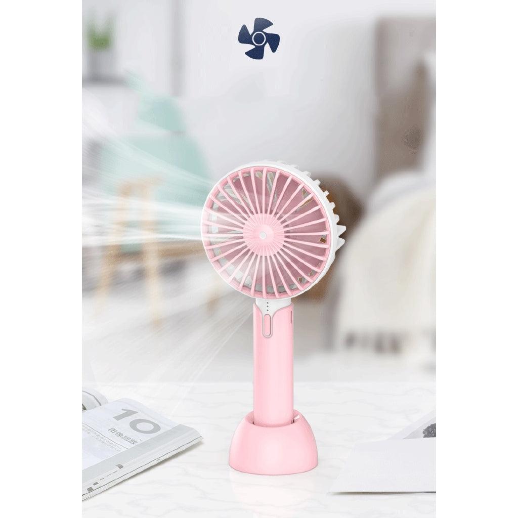 Mini X1 Rechargeable Table Charging Fan Stand , Speed Control Plastic Outdoor Handy Portable Hand Stand Fan - Momo Gadgets