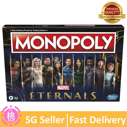 MONOPOLY Marvel Studios' Eternals Edition Board Game, Game for 2-6 Players, Kids Ages 8 and Up - Momo Gadgets