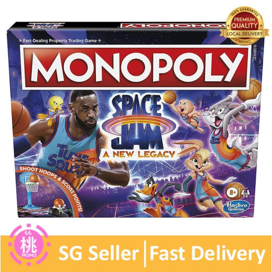 MONOPOLY Space Jam A New Legacy Edition Family Board Game, Strategy Game, Kids Ages 8 and Up - Momo Gadgets