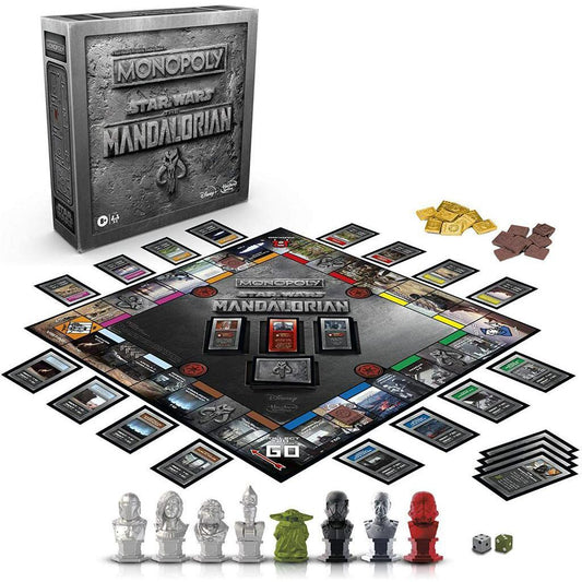 Monopoly: Star Wars The Mandalorian Edition Board Game, Protect The Child (Baby Yoda) from Imperial Enemies - Momo Gadgets