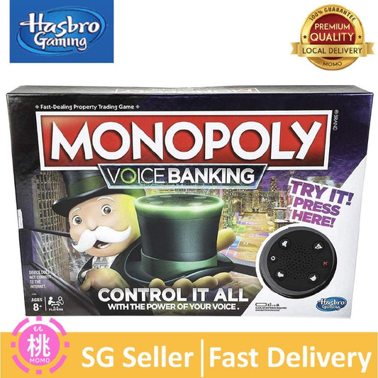 Monopoly Voice Banking Electronic Family Board Game for Ages 8 & Up - Momo Gadgets