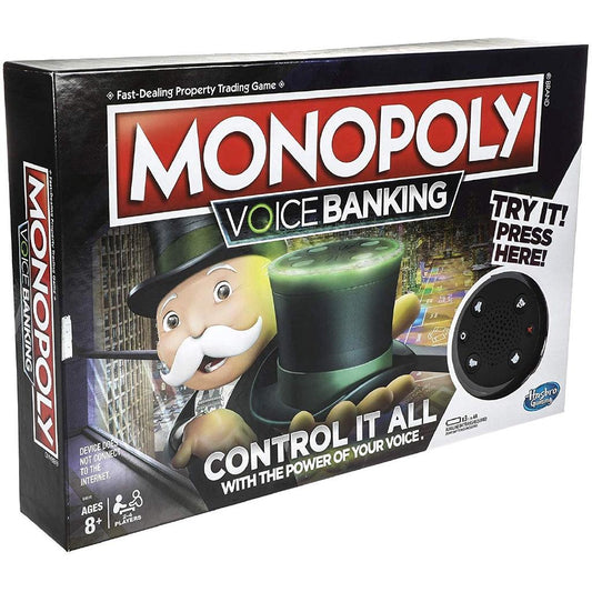 Monopoly Voice Banking Electronic Family Board Game for Ages 8 & Up - Momo Gadgets