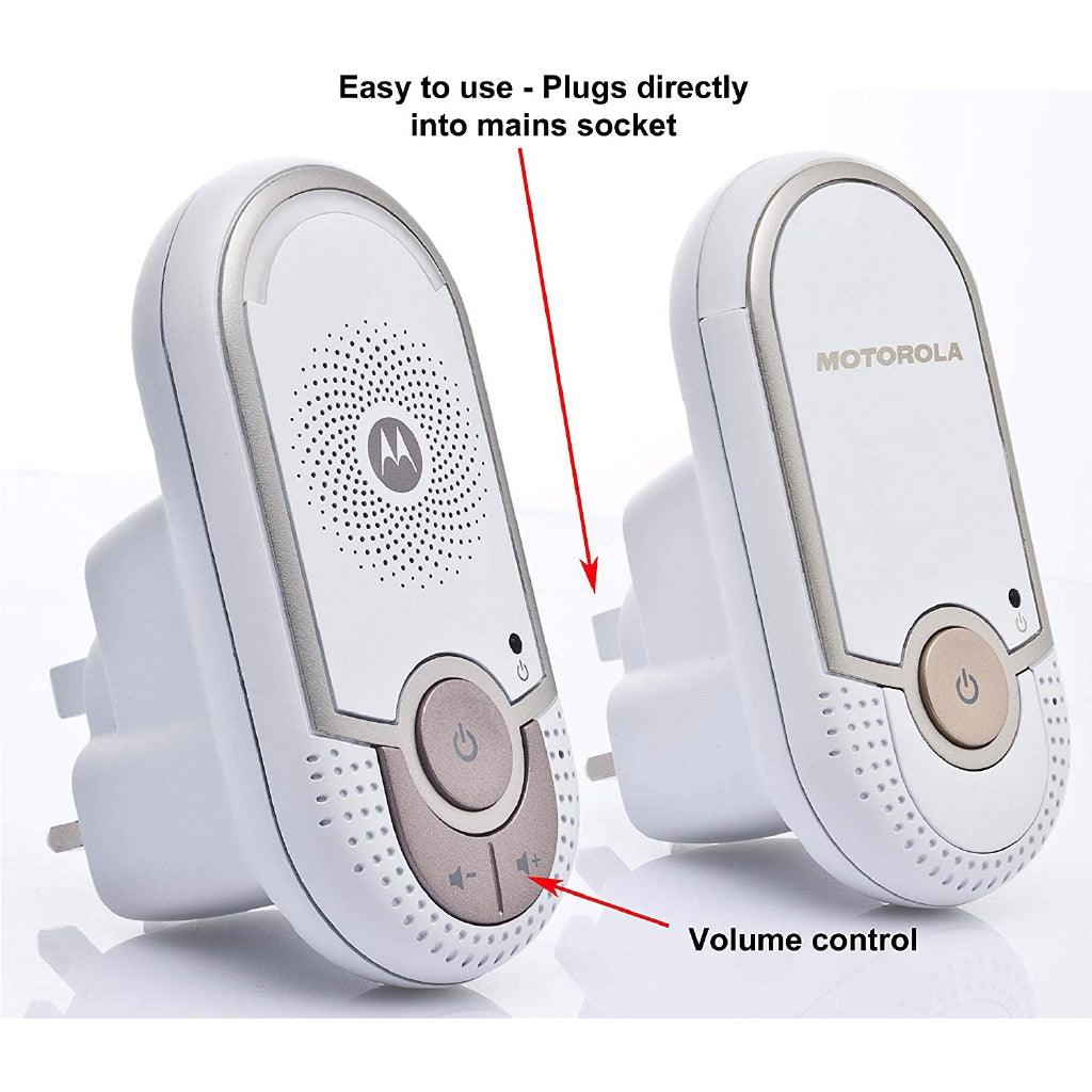 Motorola Digital Audio Baby Travel Monitor Audio Baby Monitor (MBP 8/MBP 24/AM 21) - Momo Gadgets