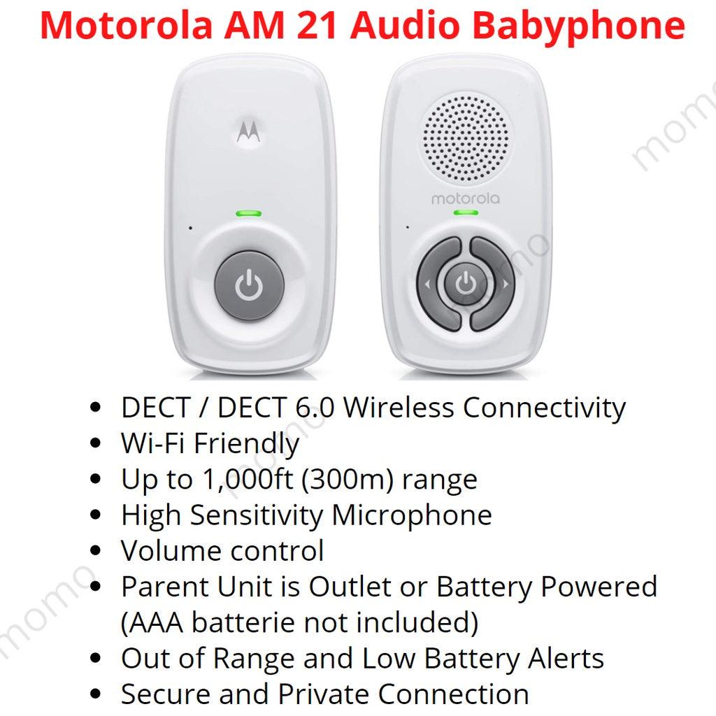 Motorola Digital Audio Baby Travel Monitor Audio Baby Monitor (MBP 8/MBP 24/AM 21) - Momo Gadgets