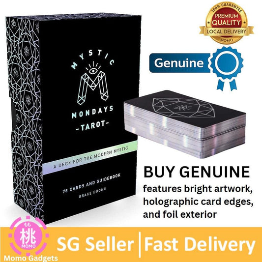 Mystic Mondays Tarot: A Deck for the Modern Mystic (Tarot Cards and Guidebook Set, Authentic Arcana Tarot Card Set) - Momo Gadgets