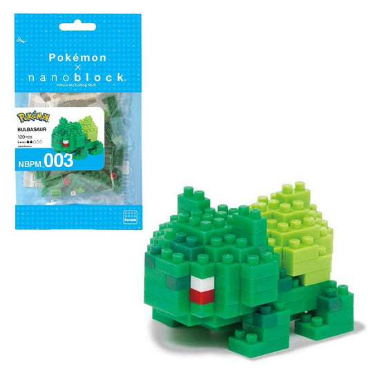 Nano-block Pokemon Pichu NBPM_028 Bulbasaur NBPM_003 SQUIRTLE NBPM_004 - Momo Gadgets