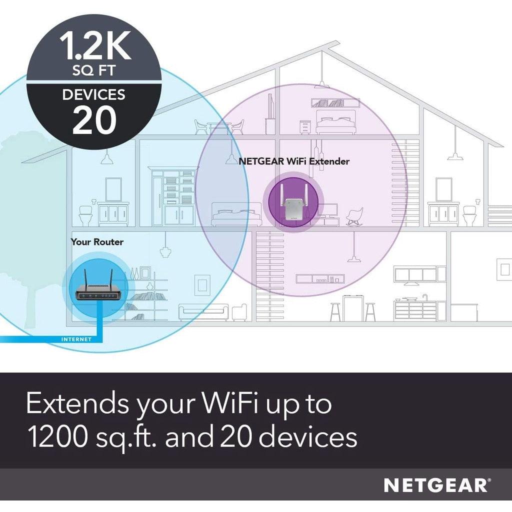 NETGEAR WiFi Booster Range Extender AC1200 EX6120 | WiFi Extender Booster | WiFi Repeater Internet Booster AC750 EX3700 - Momo Gadgets