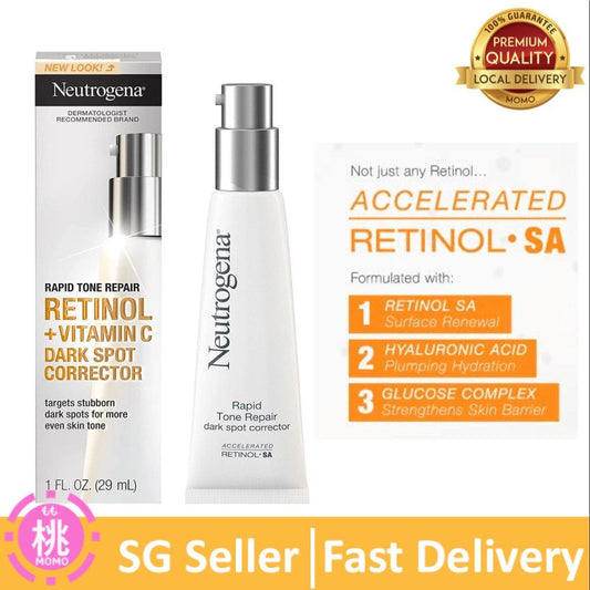 Neutrogena Rapid Tone Repair Retinol + Vitamin C Dark Spot Corrector Face Serum - Momo Gadgets